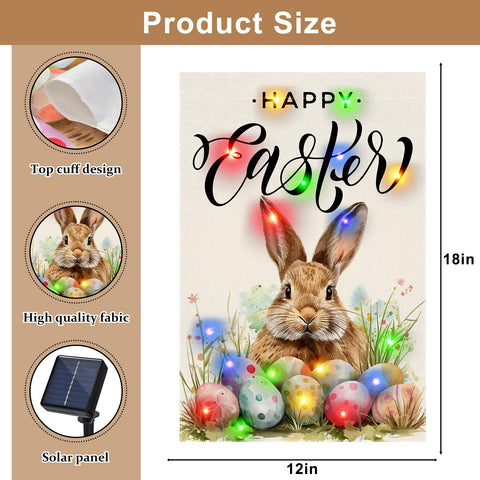 Gosuoa Easter flag double-sided fabric stays vibrant in sun.