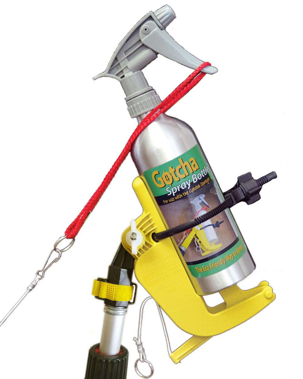 Commercial-grade Gotcha Sprayer Pro can service docks, stadiums, and large areas.