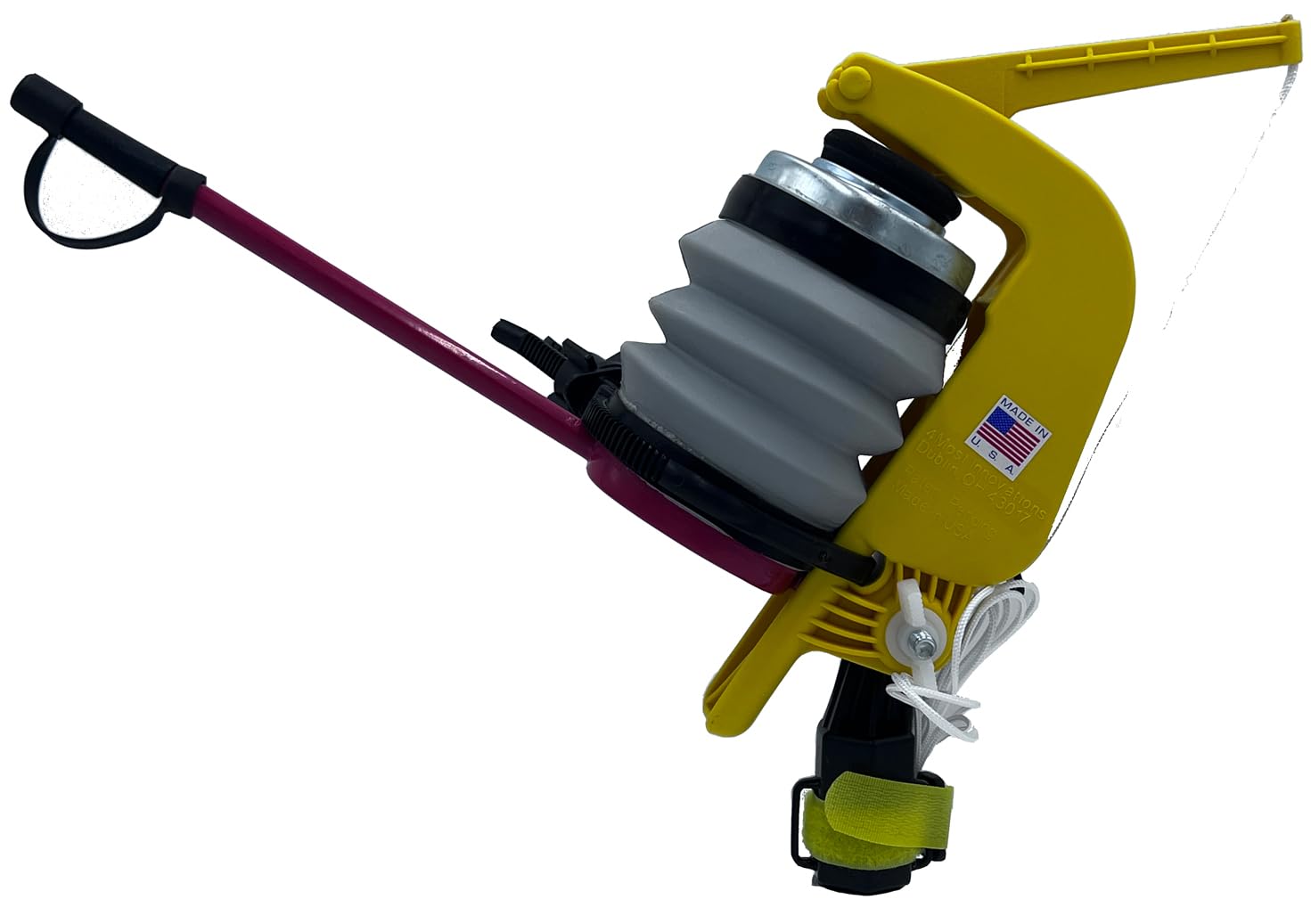 Gotcha Sprayer Pro universal-thread adaptor compatible with standard poles.