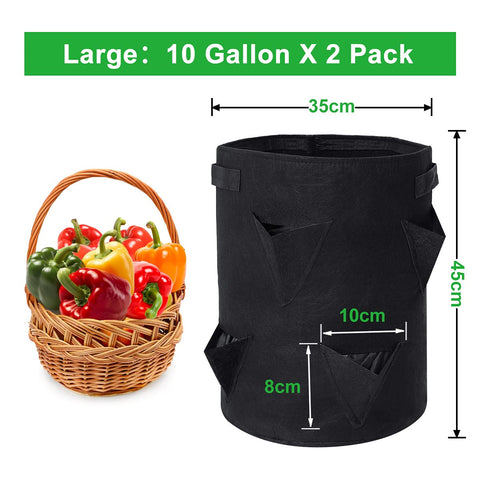 GOTGELIF eco-friendly 2-pack folds flat for compact storage.