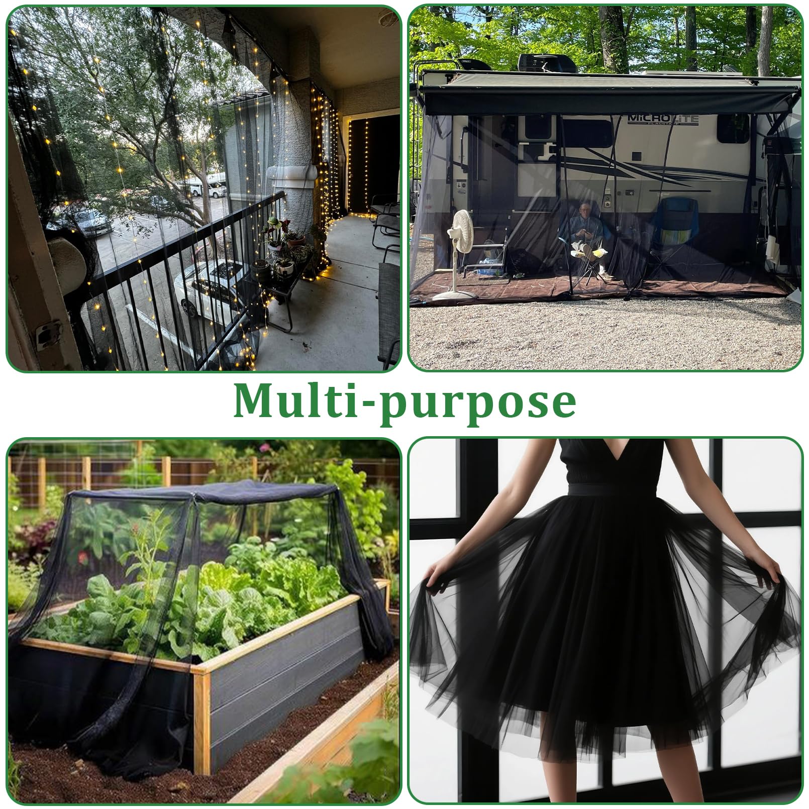 Gotorido mosquito netting patio ideal for DIY projects and seasonal decor.