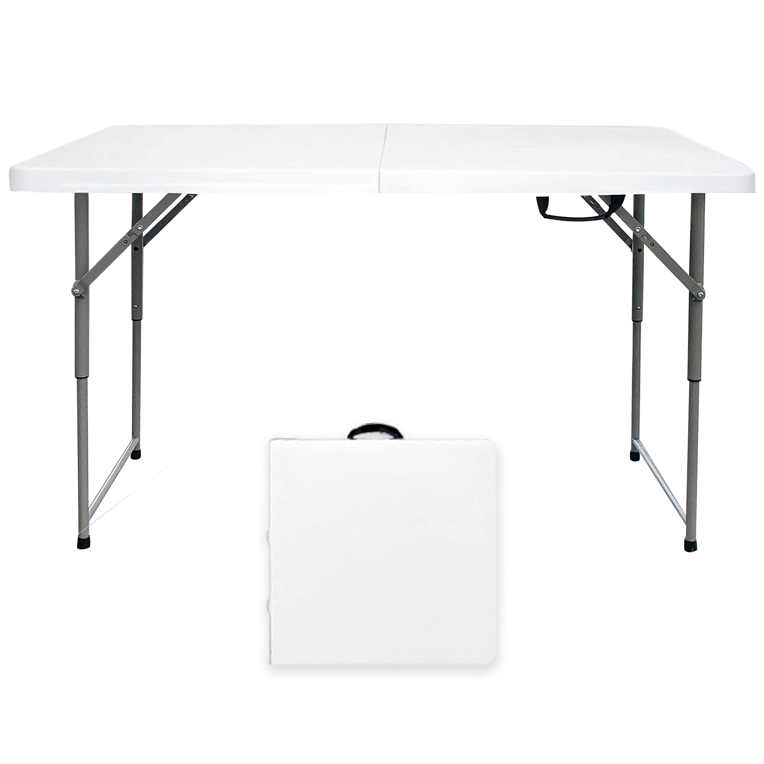 Go-Trio folding table 4ft setup for family outdoor meal