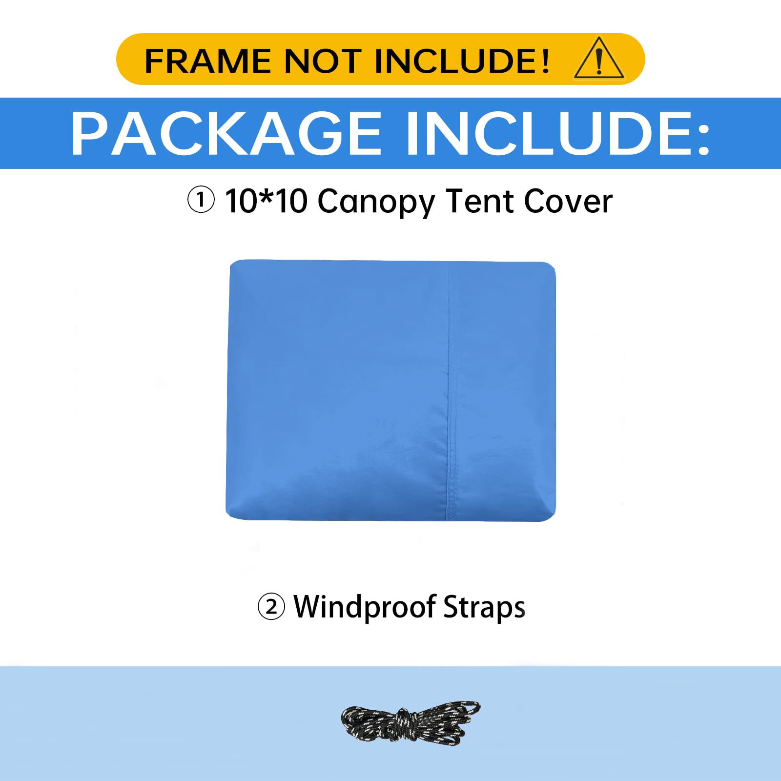 GOTRUTH 10x10 blue canopy top packaged for portable use outdoors.