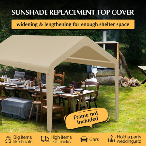 GOTRUTH easy-install canopy top fits most 10x20 frames.