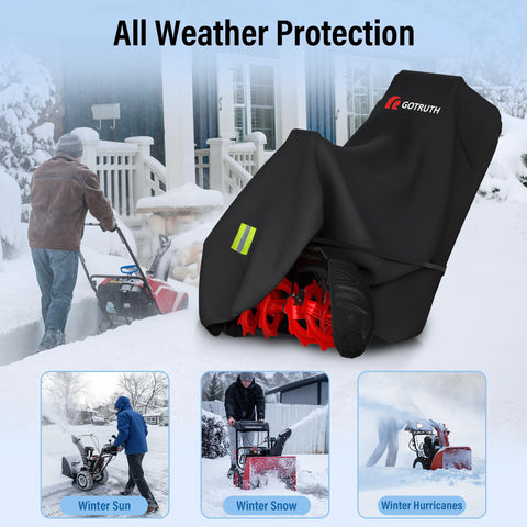 GOTRUTH adjustable straps keep the cover secure during storage.