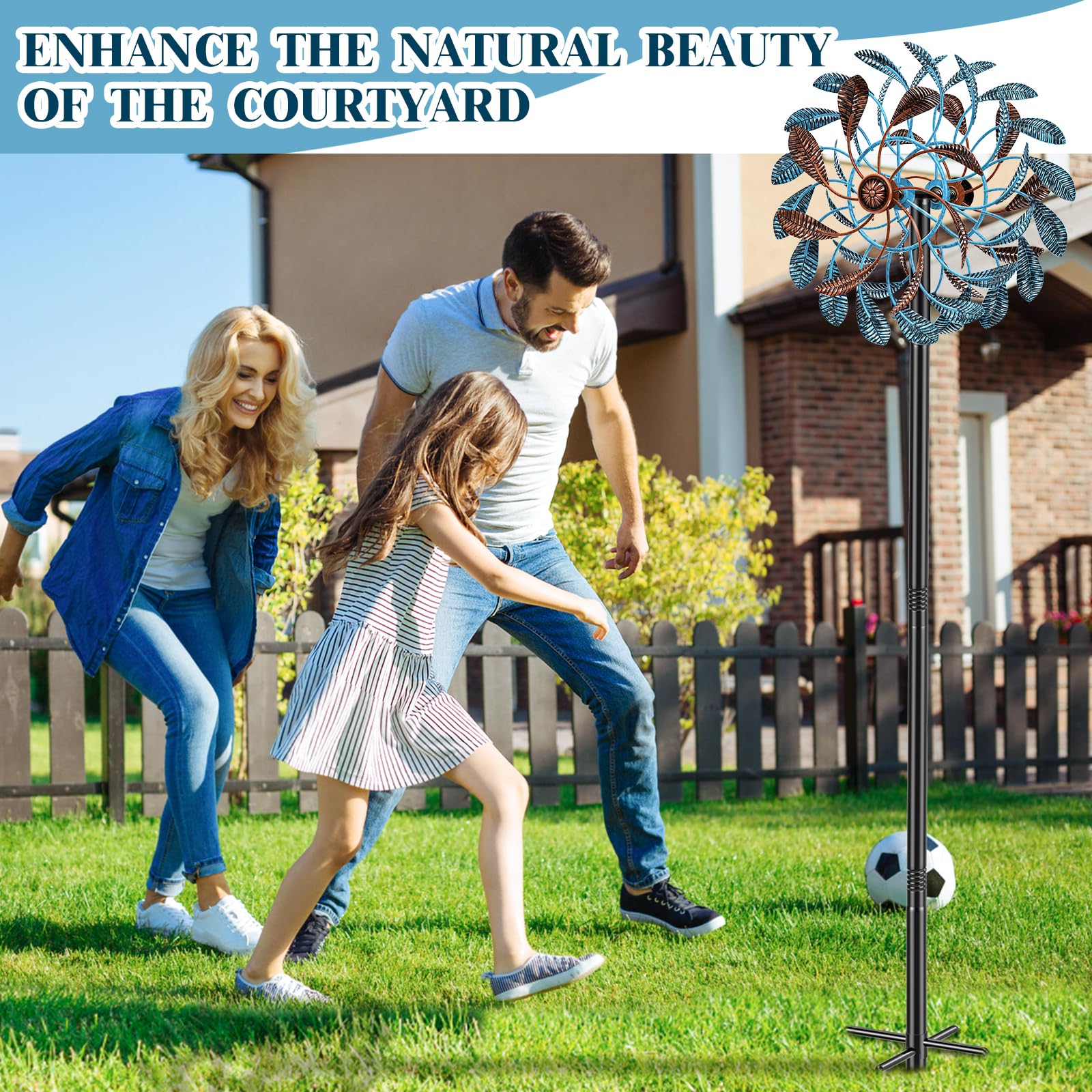 Gouisalin weather-resistant paint finish protects blades against rain and sun.