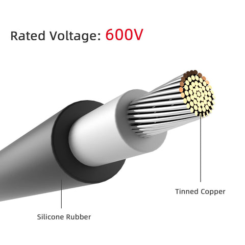 Goupchn polarity reversal adapters compatible with diverse solar panels.
