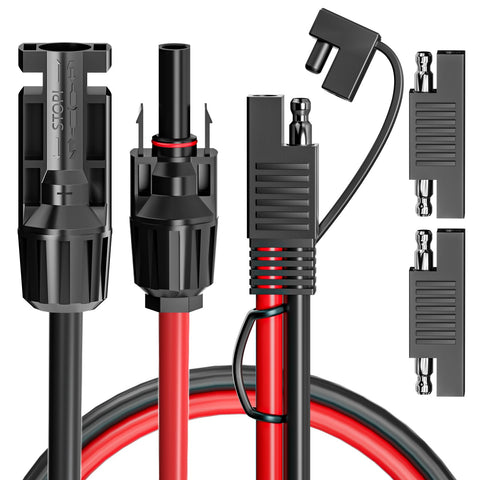 Goupchn solar to SAE extension cable, 60 cm, for RV charging and outdoor use.