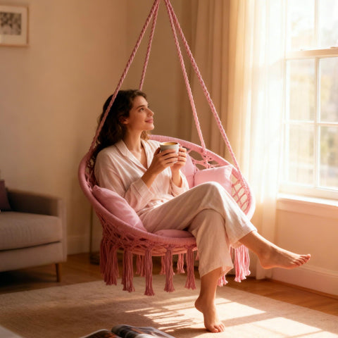 Goutime hammock chair lightweight and portable for easy transport.