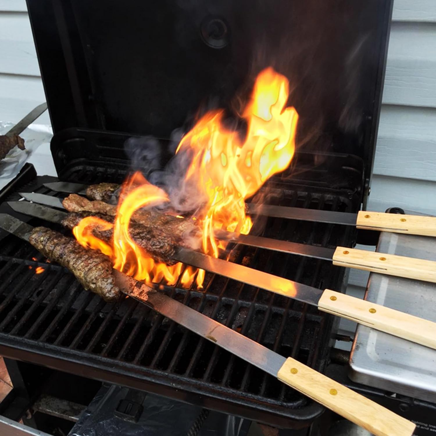 Goutime kebab skewers are reusable and reduce waste.
