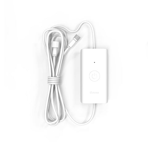 Govee control box for 50ft outdoor lights ensuring secure, non-cuttable connections.