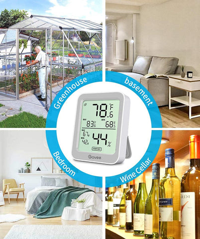 Govee greenhouse monitoring setup with Bluetooth range notification