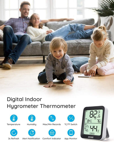Govee H5075 Swiss sensor accuracy provides precise readings for sensitive spaces