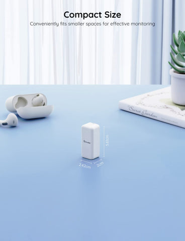 Govee H5100 wide-range sensors provide accurate temperature and humidity readings.