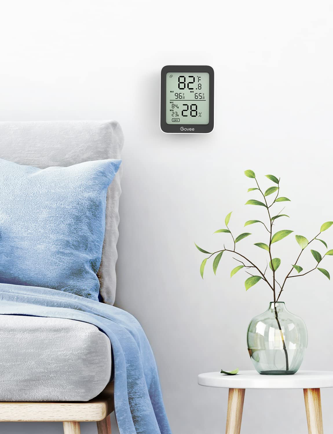 Govee Indoor Hygrometer three-pack room use scenarios for nursery, greenhouse, wine cellar.