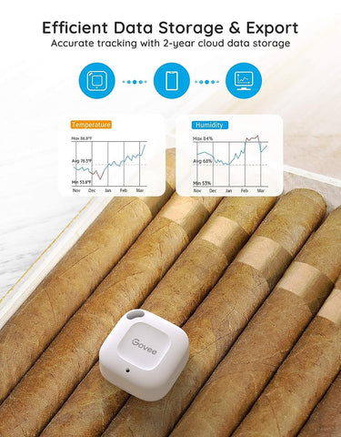Govee mini compact design fits discreetly on shelves.