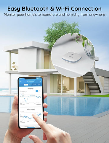 GoveeLife H5179 digital display highlights temperature and humidity at a glance.