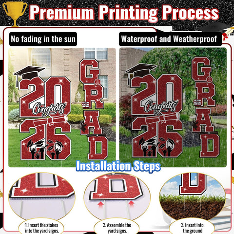Govpy red and black GRAD 2026 letters create a vivid display