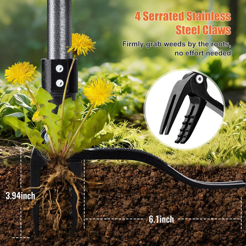 Adjustable GOXAWEE handle from 33 to 45 inches for adults and kids.