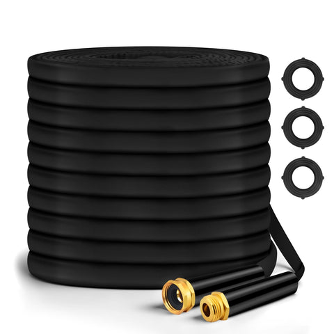 GOXAWEE garden hose 100ft coil, lightweight and easy to maneuver