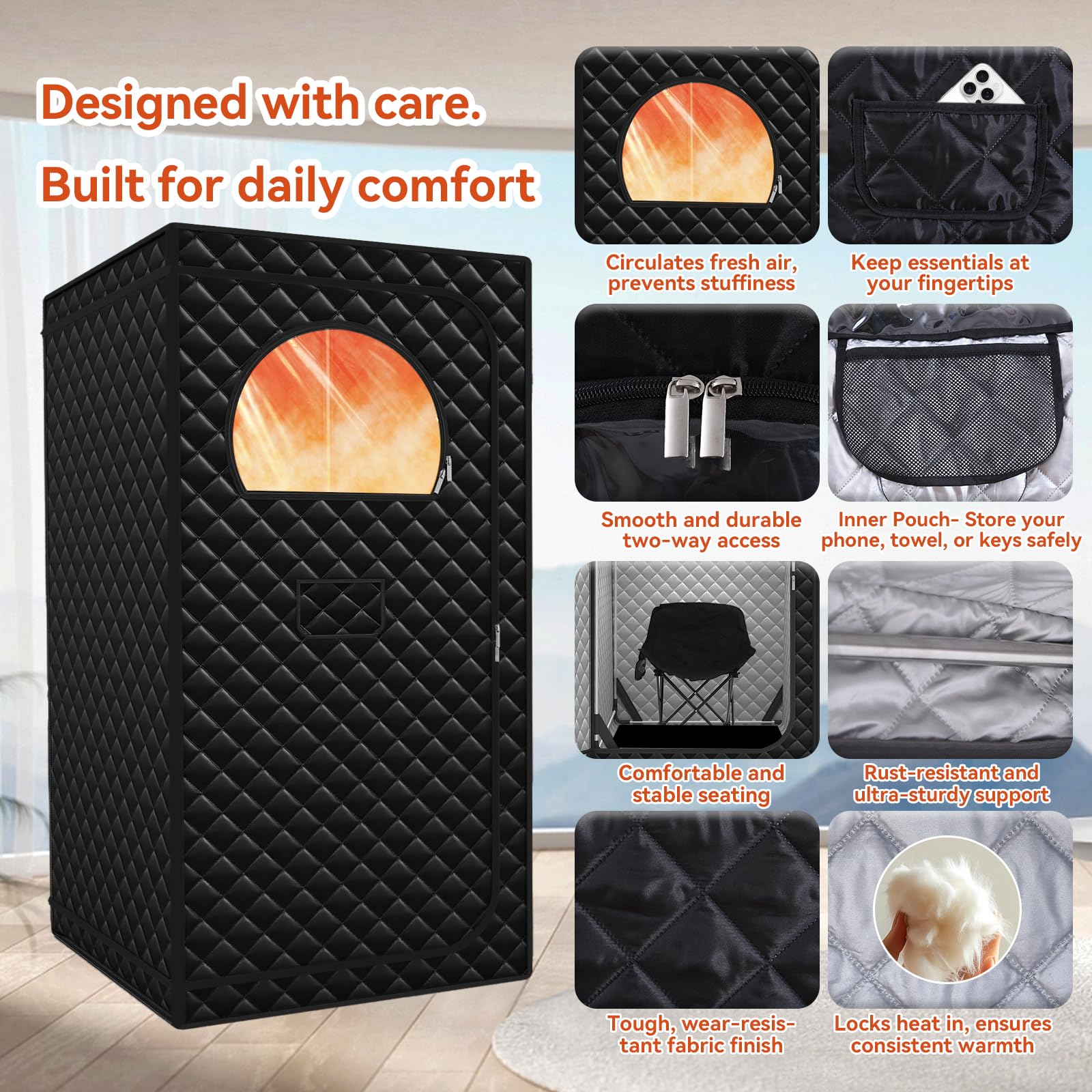 Gozuna top hook for towels and robes within reach.