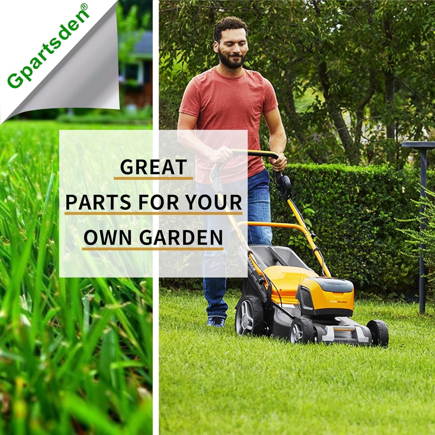 Gpartsden drive cable installed on a lawn mower during operation.
