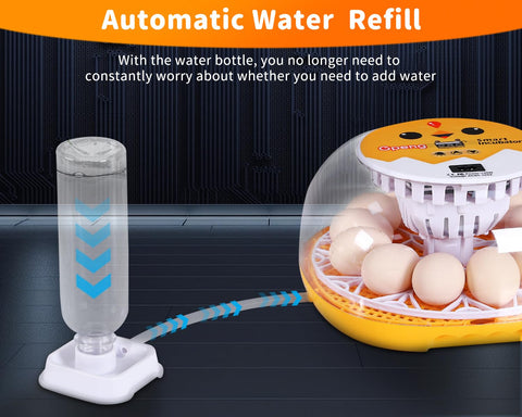 Gpeng Egg Incubator top view highlights controls and airflow