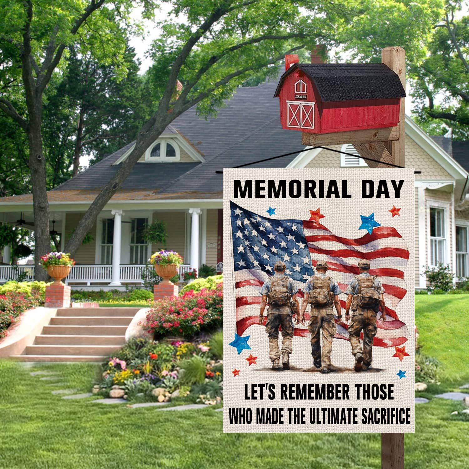 GPGHE 12.5x18 inch polyester flag with fade-resistant colors.