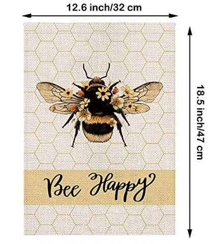 GPGHE Burlap garden flag features double-sided design with readable text