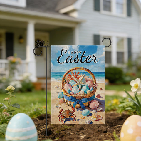 GPGHE Coastal Easter flag for garden display and welcoming entry