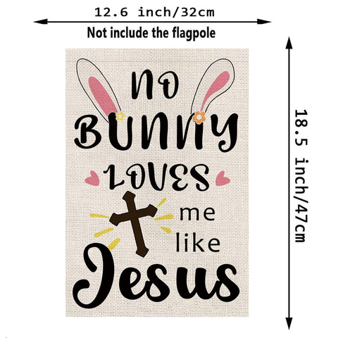 The GPGHE Easter flag features a double-sided print readable from both sides.