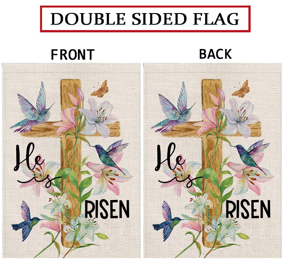 GPGHE burlap flag adds rustic farmhouse style to exterior spaces.