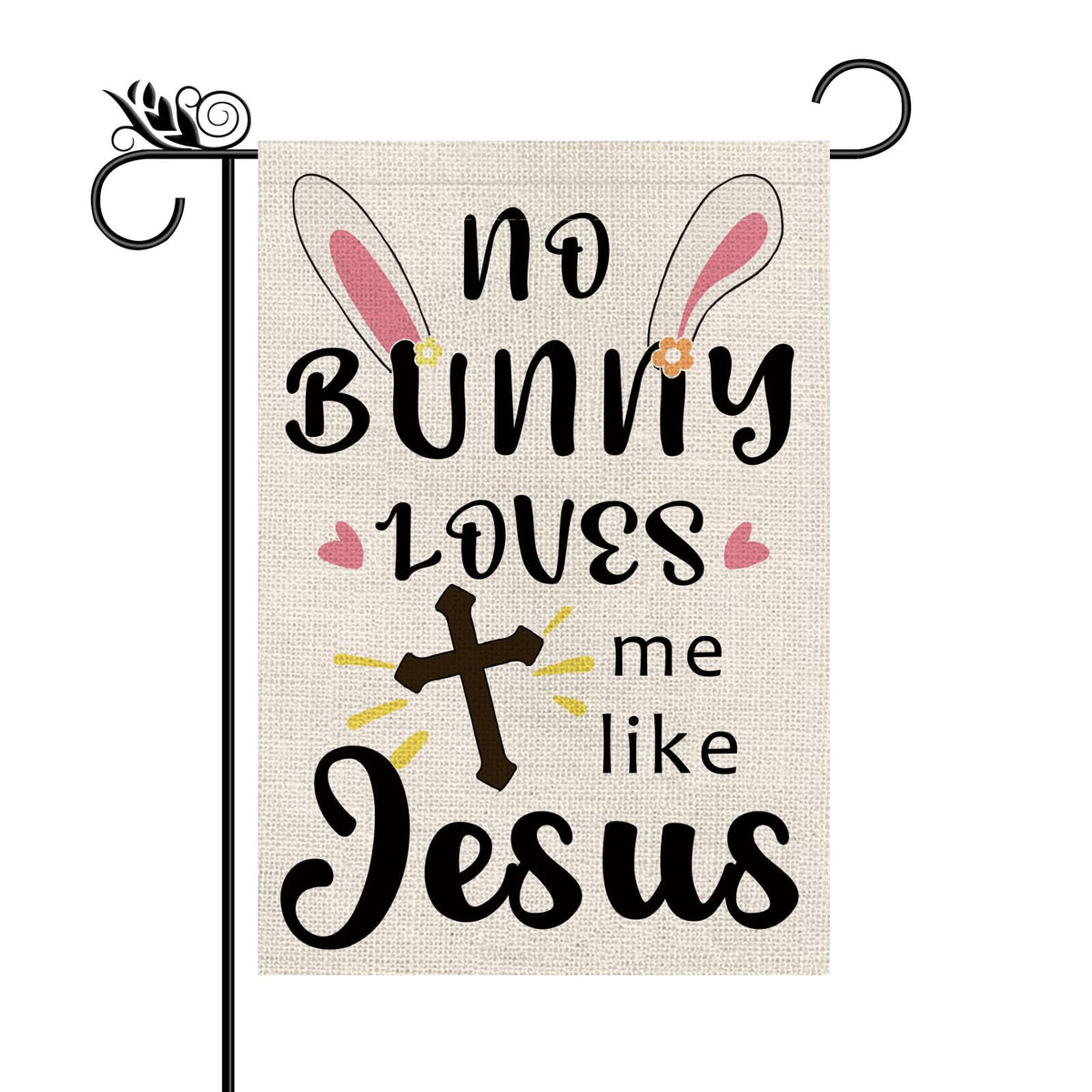 GPGHE Easter flag front view shows a vibrant cross design for outdoor display.
