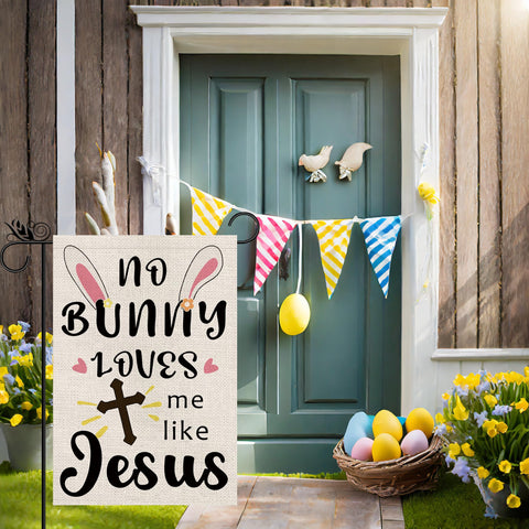 GPGHE Easter flag weather-resistant material for long outdoor durability.