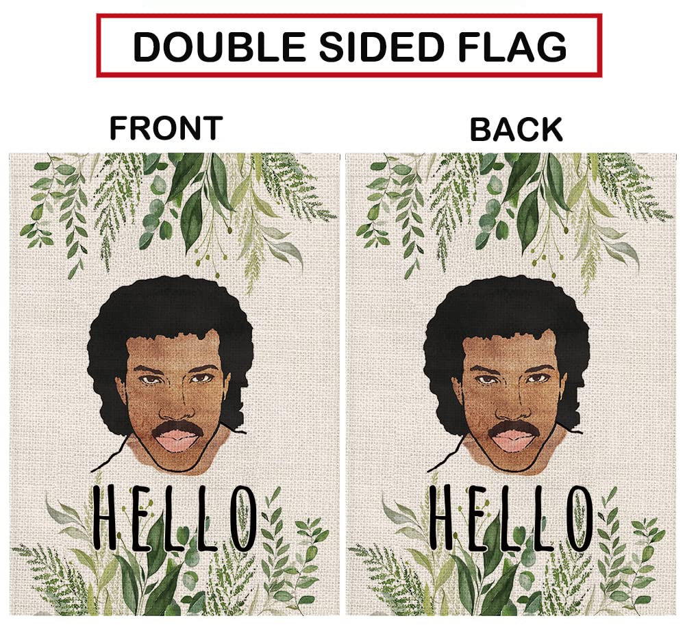 GPGHE Hello Funny Garden Flag fabric stitching close-up showing tear-resistant durability