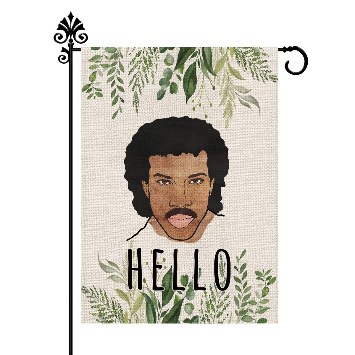 GPGHE Hello Funny Garden Flag full view with double-sided print for outdoor welcome