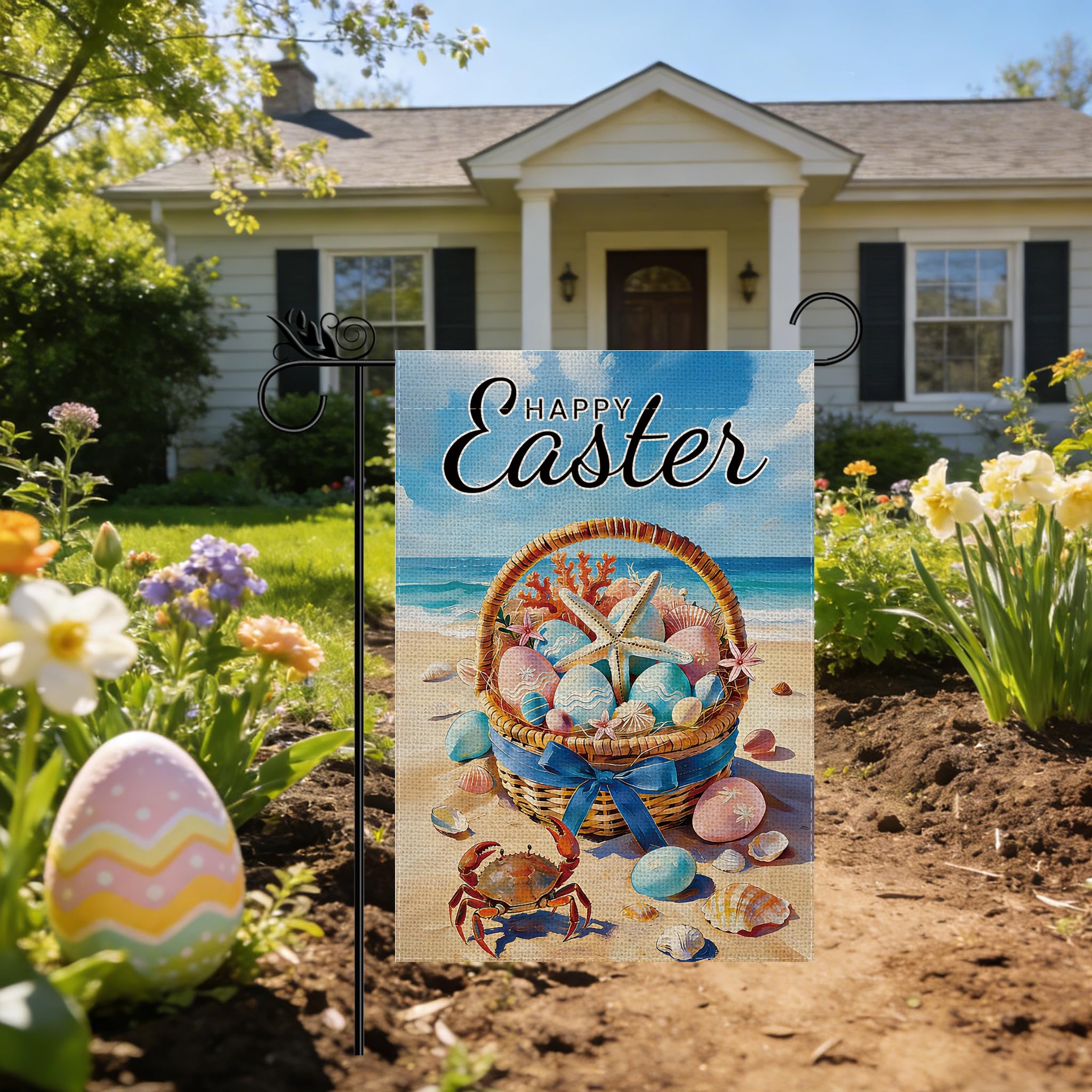 GPGHE Original sublimation print Easter flag with unique design