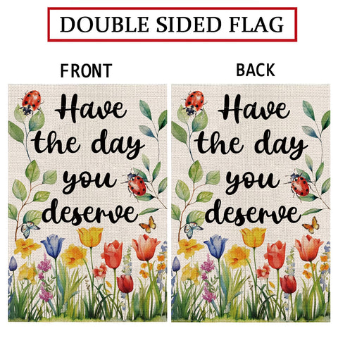 GPGHE Outdoor garden flag weather-resistant and UV fade-resistant for lasting use.