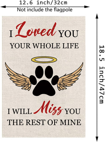 GPGHE outdoor yard flag double-sided dog paw for welcoming curb appeal.