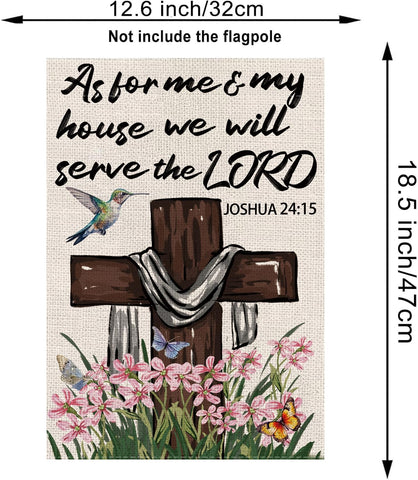 GPGHE Spring Cross Flag backside reveals identical artwork for symmetrical visibility from both sides.