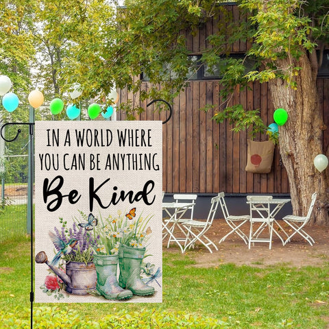 GPGHE yard decor flag, charming display to welcome visitors.