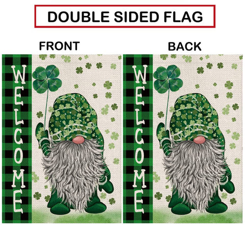 Flag measures 12.5 by 18 inches for standard garden stands.