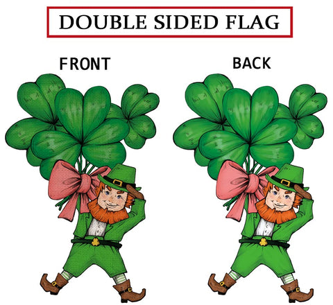 GPGHE double-sided flag reads clearly from both sides for versatile display