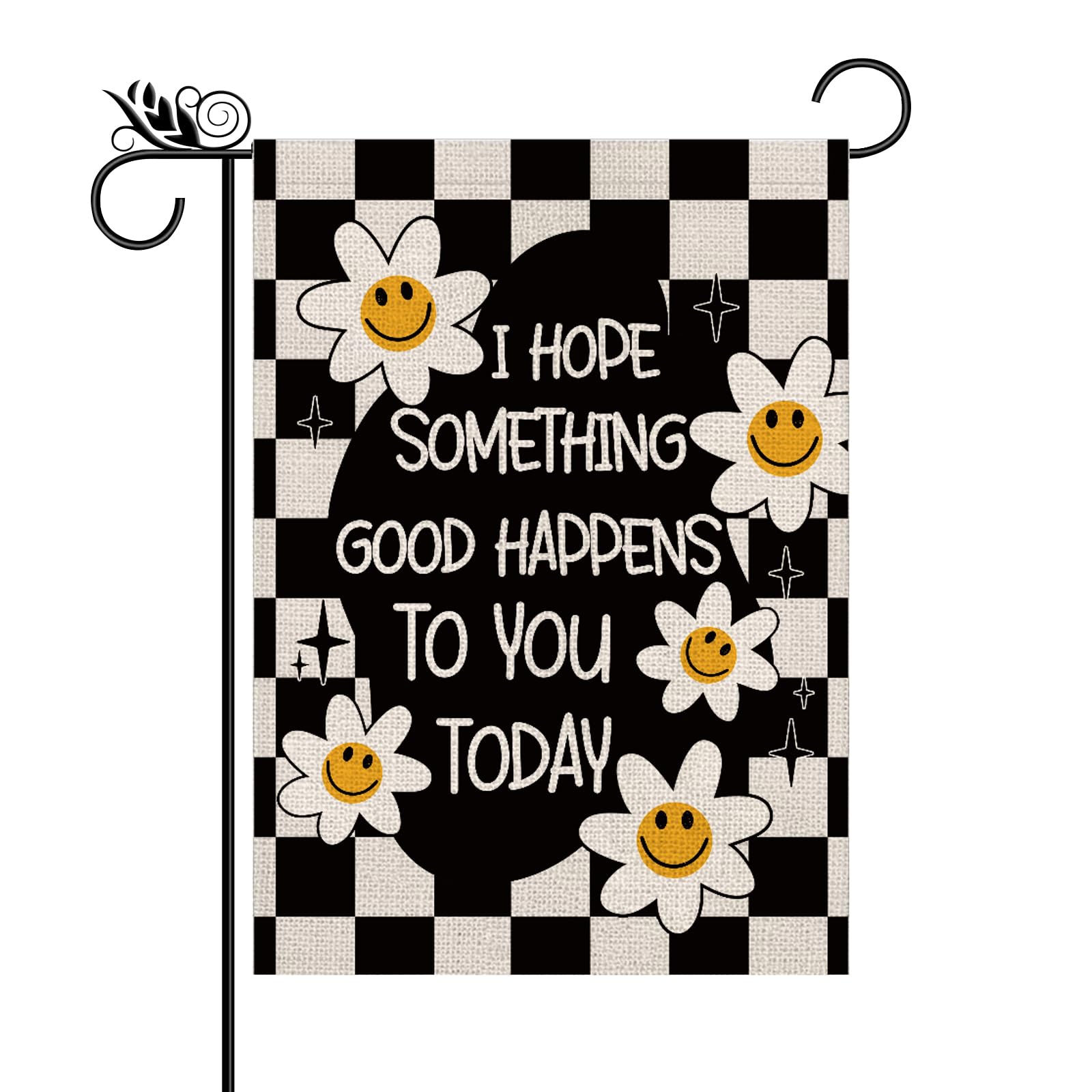 GPGHE Summer Garden Flag Daisy—double-sided, weather-resistant decor for outdoors.