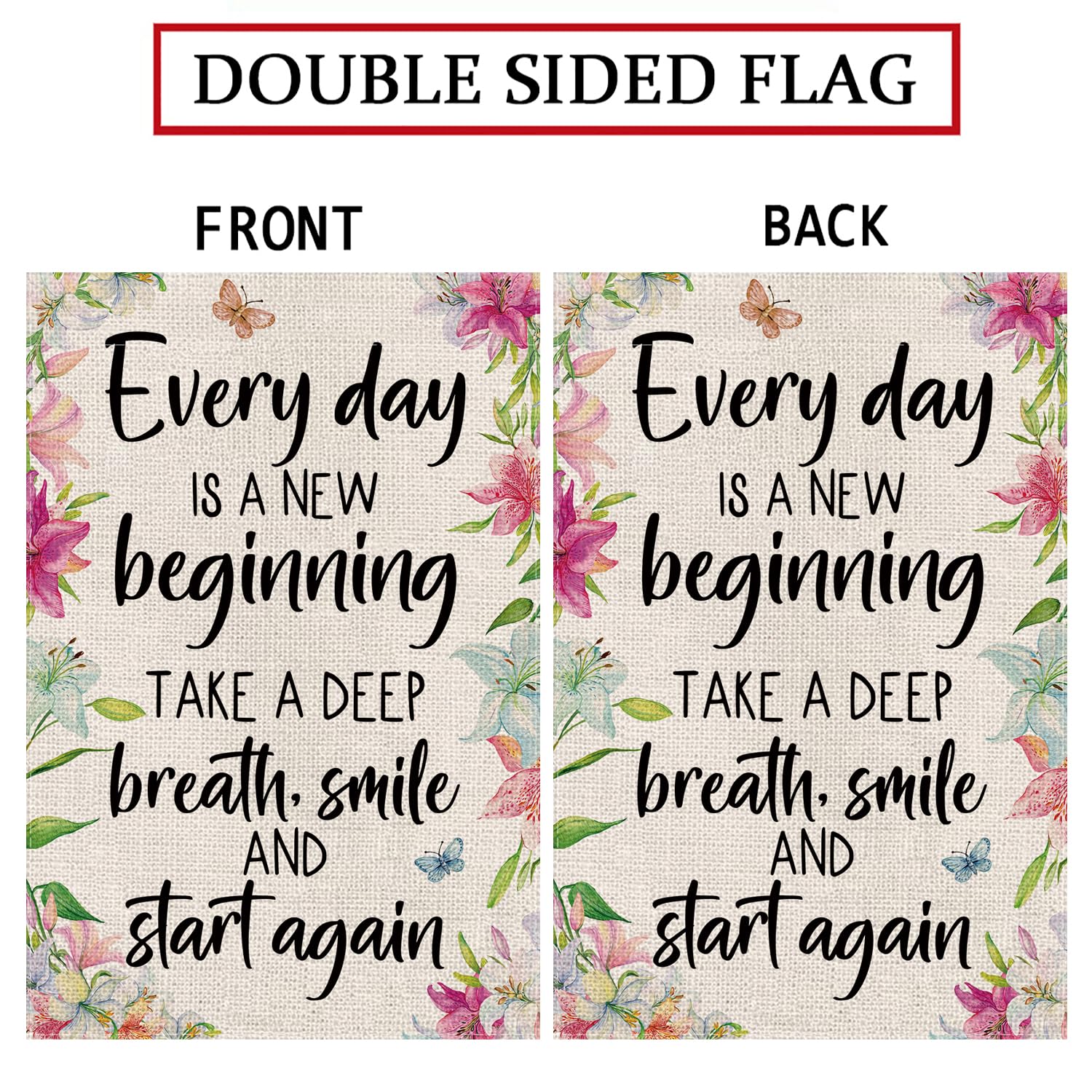 GPGHE double-sided flag with vibrant imagery for welcoming guests in your yard