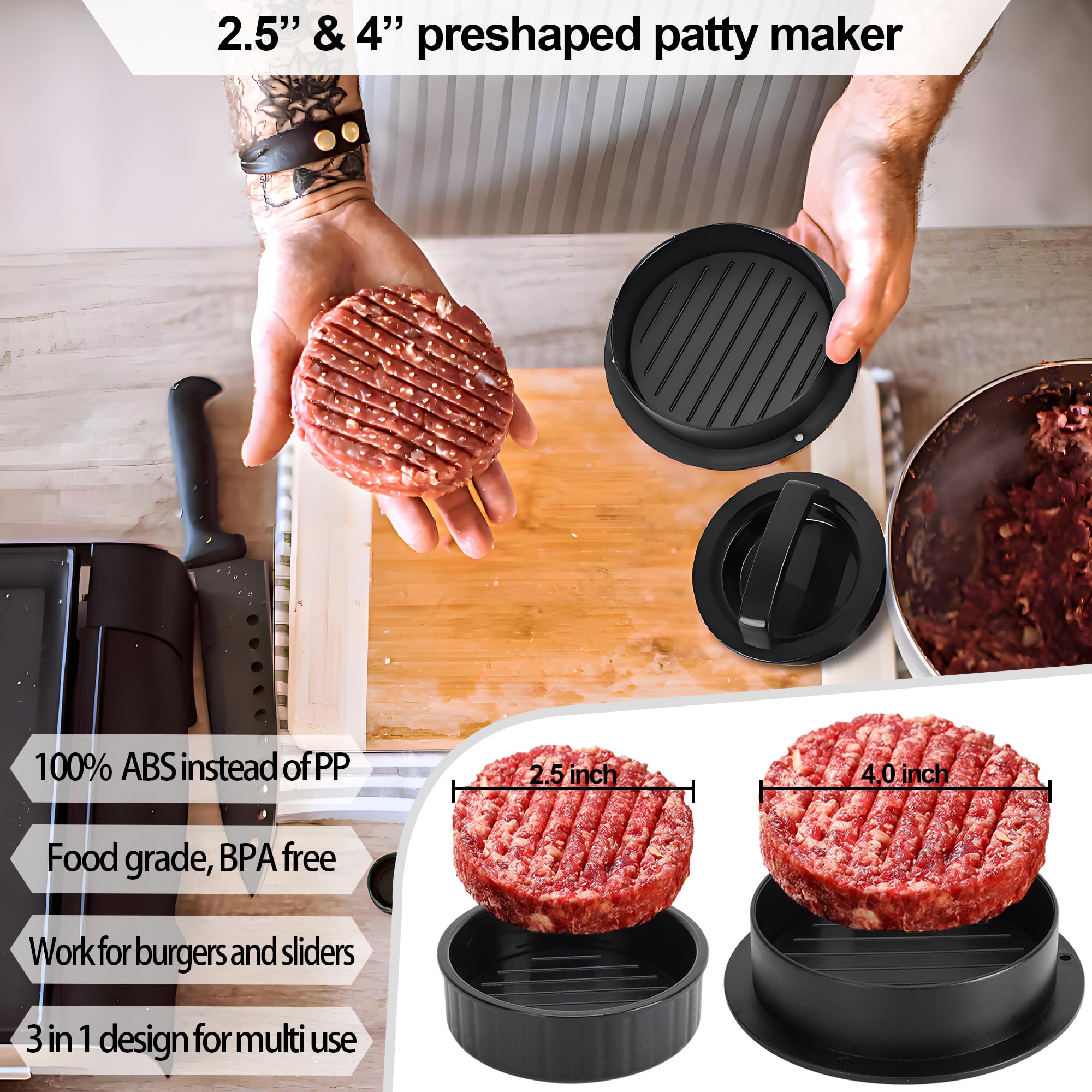 GPYG seasoning shaker ready to flavor burgers for consistency