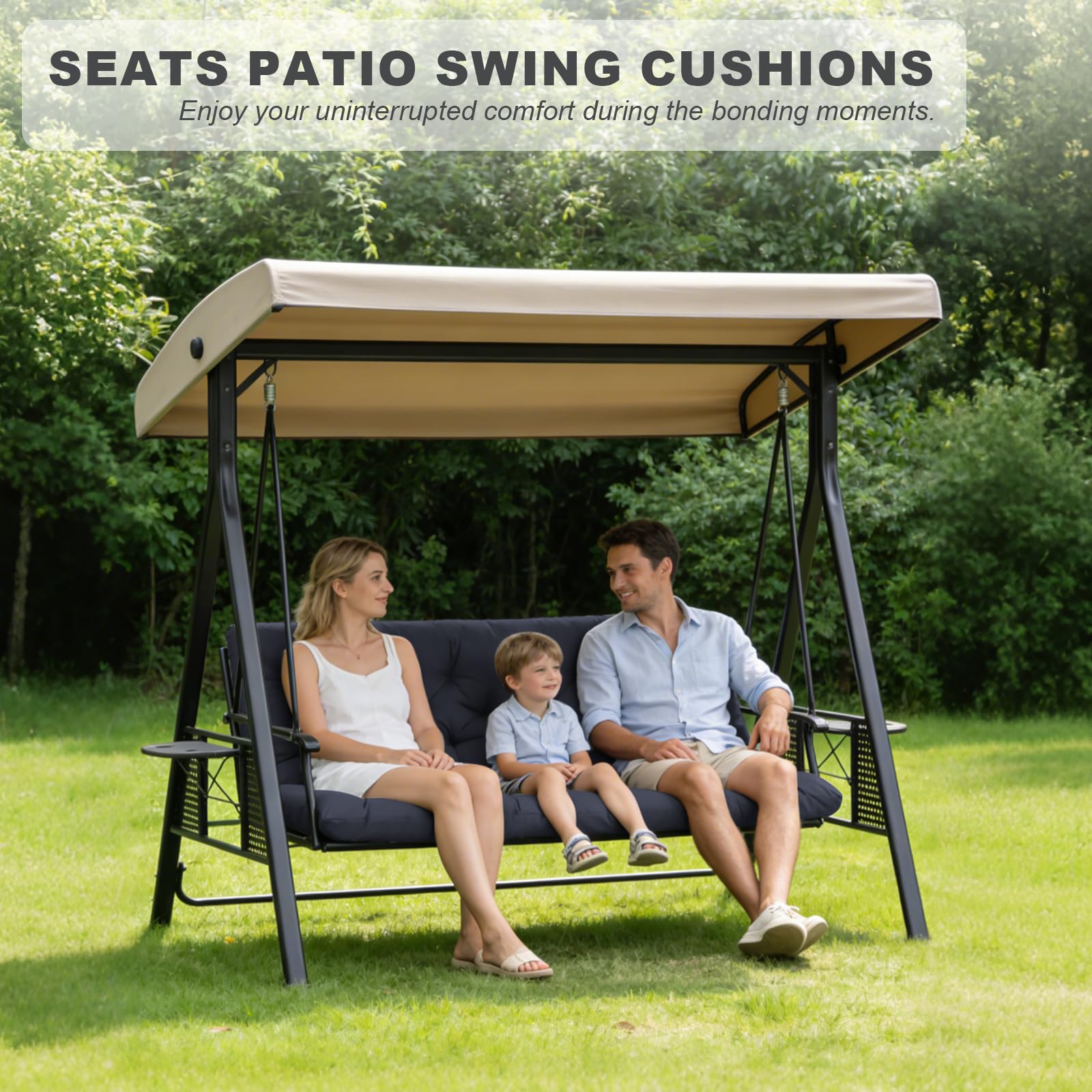 GPQAWER cushions fit benches, swing chairs, and wooden sofas