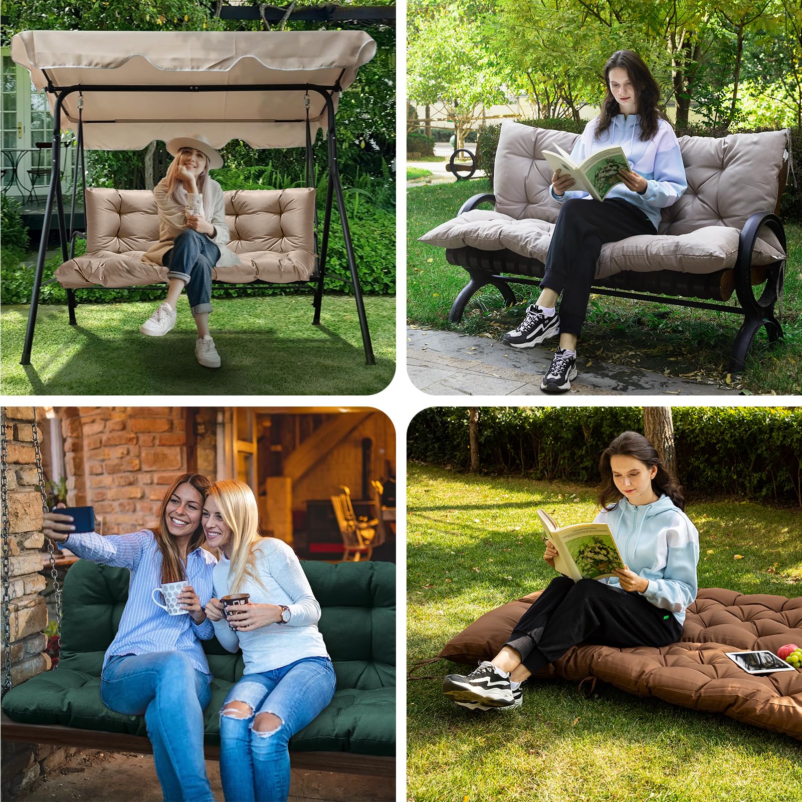 Navy blue GPQAWER cushions enhance outdoor spaces with style