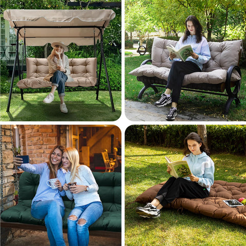 Navy blue GPQAWER cushions enhance outdoor spaces with style