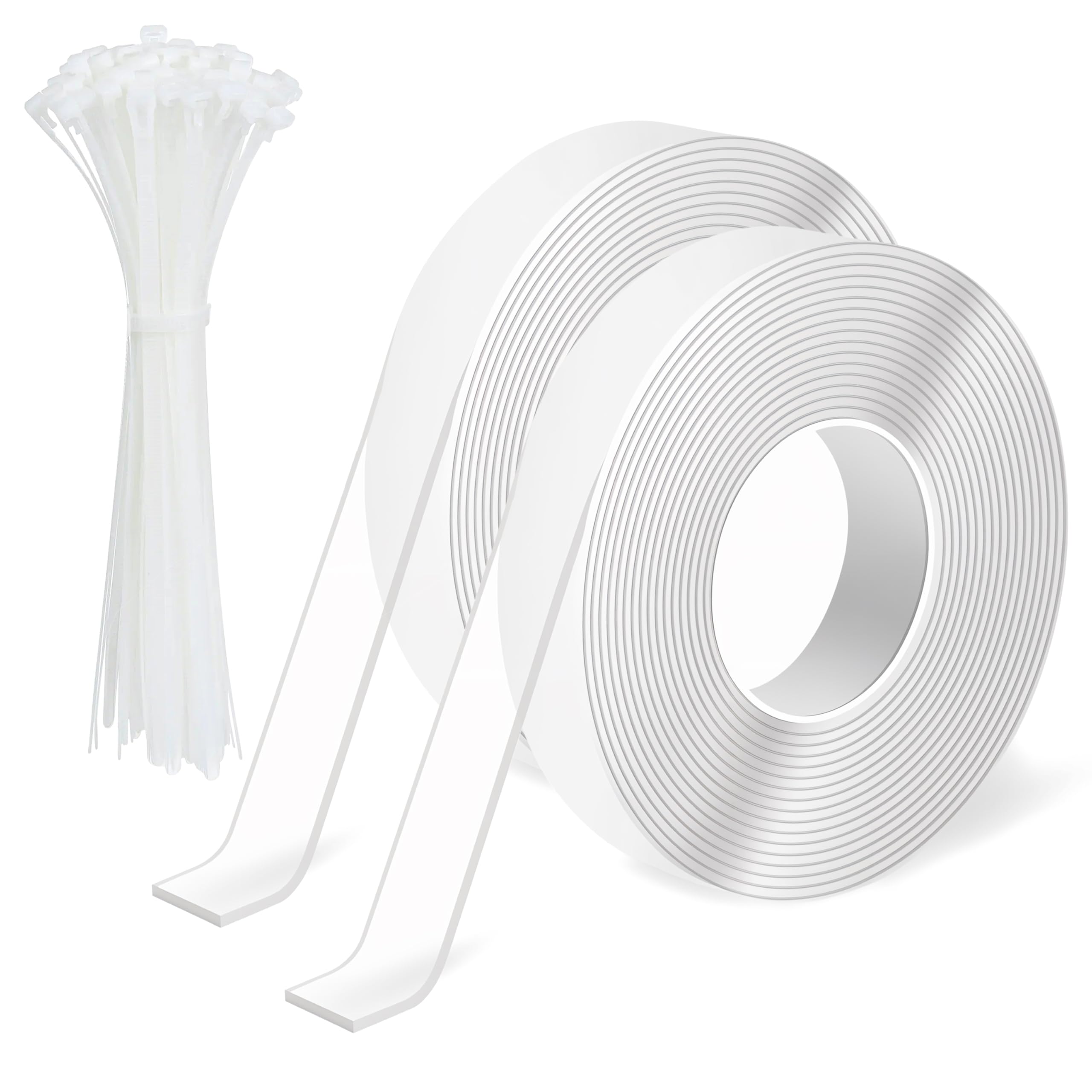 GQIRIL zip ties bundle for bird spike installation, durable and weather-ready